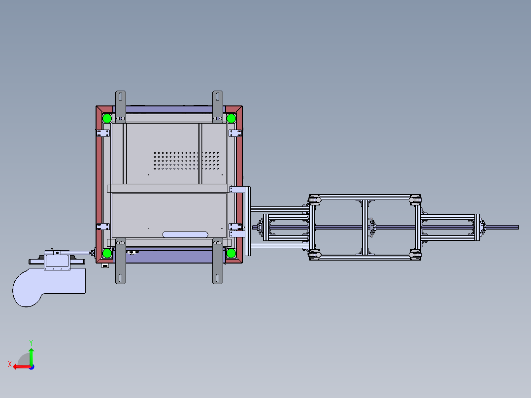 E313 激光切管机后视图