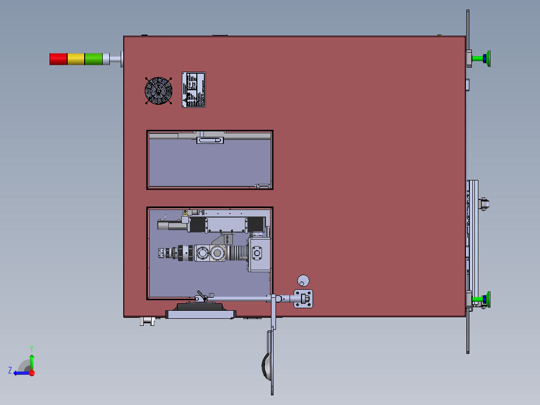 E313 激光切管机右视图