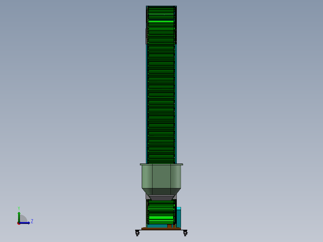 B2-Z形提升机左视图