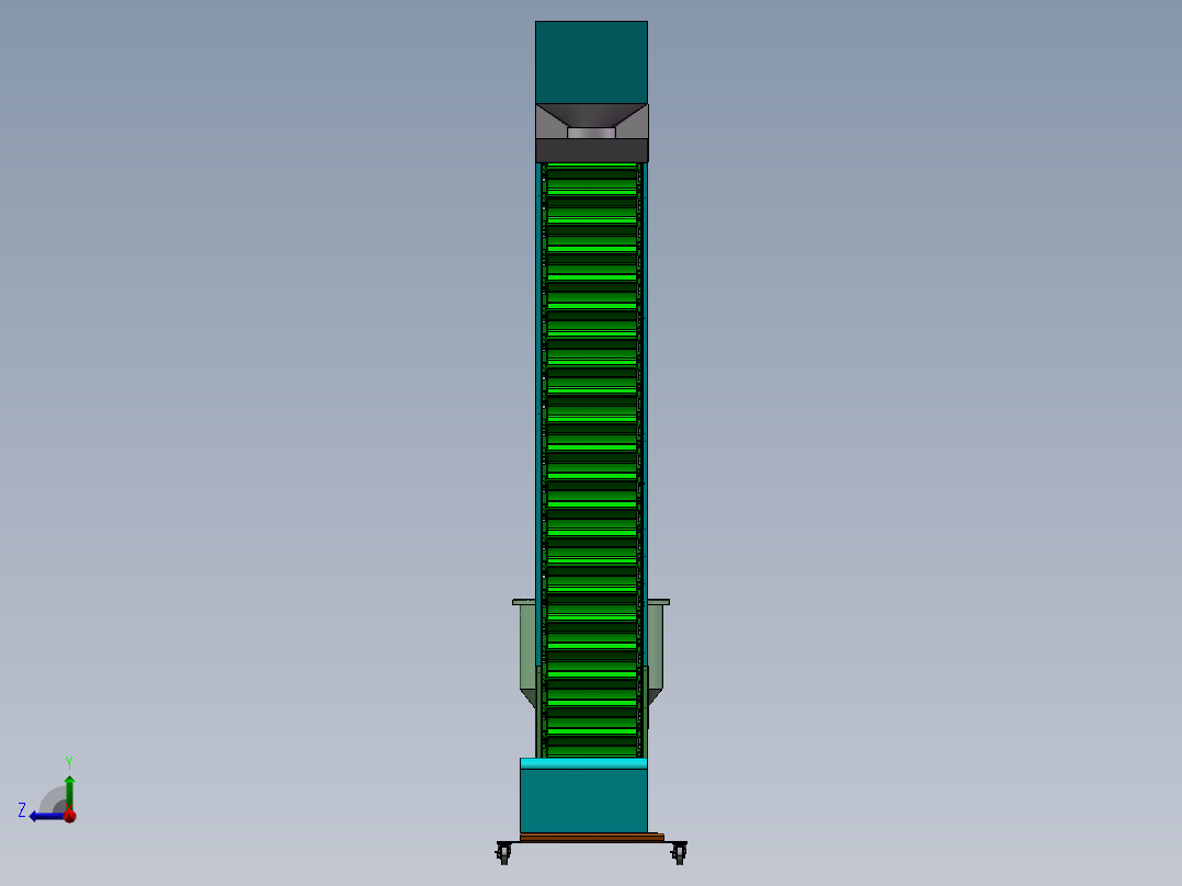 B2-Z形提升机右视图
