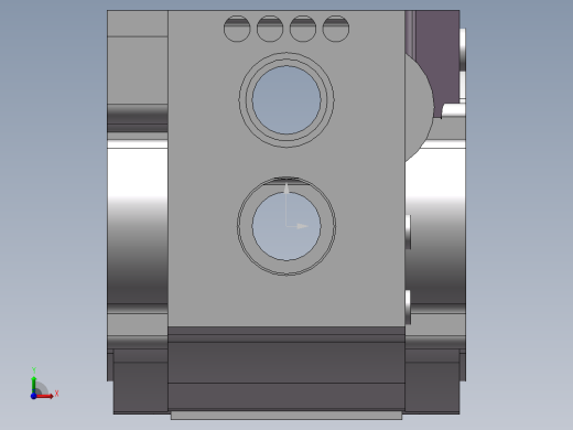 基于solidworks传动箱体结构设计及加工路线拟定 前视缩略图