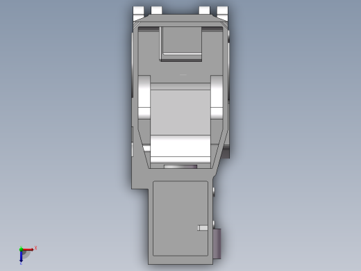 基于solidworks传动箱体结构设计及加工路线拟定 俯视缩略图