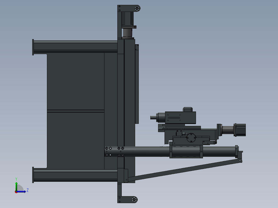 109CNC数控机床左视图