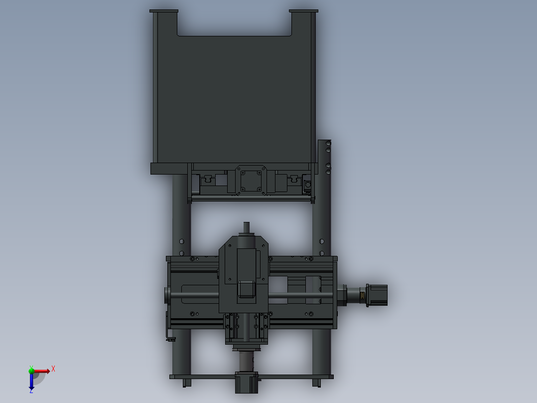 109CNC数控机床俯视图