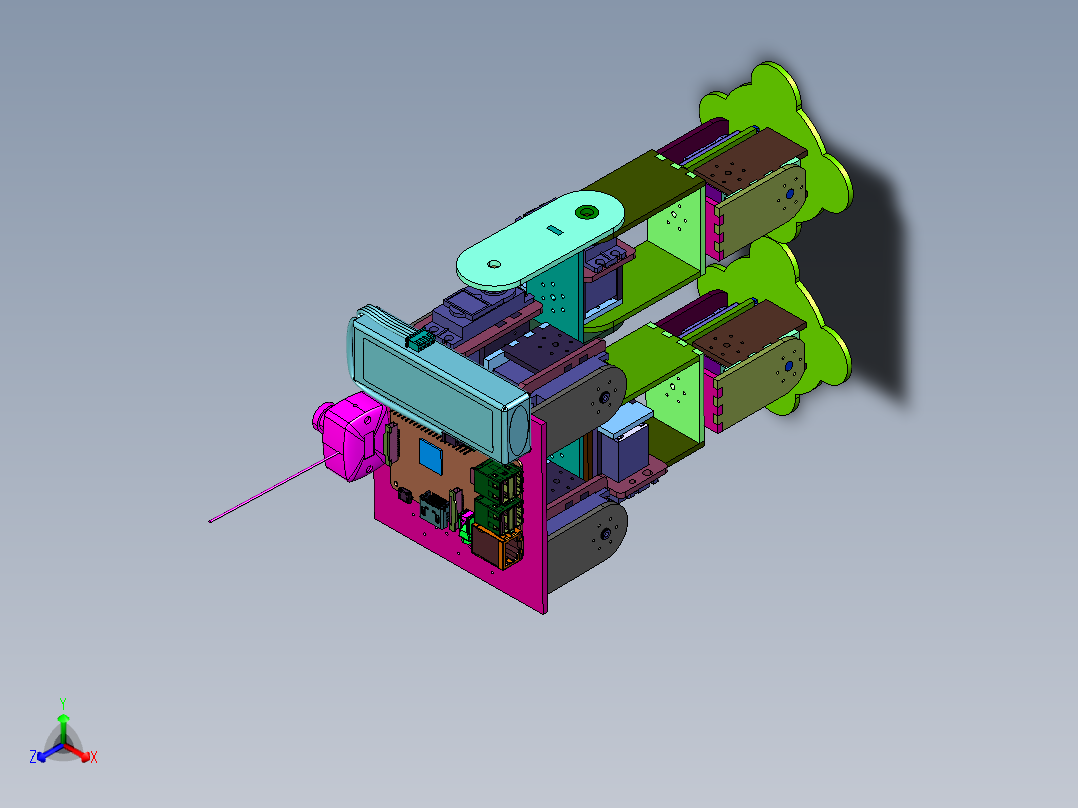 人型双足六自由度舵机机器人