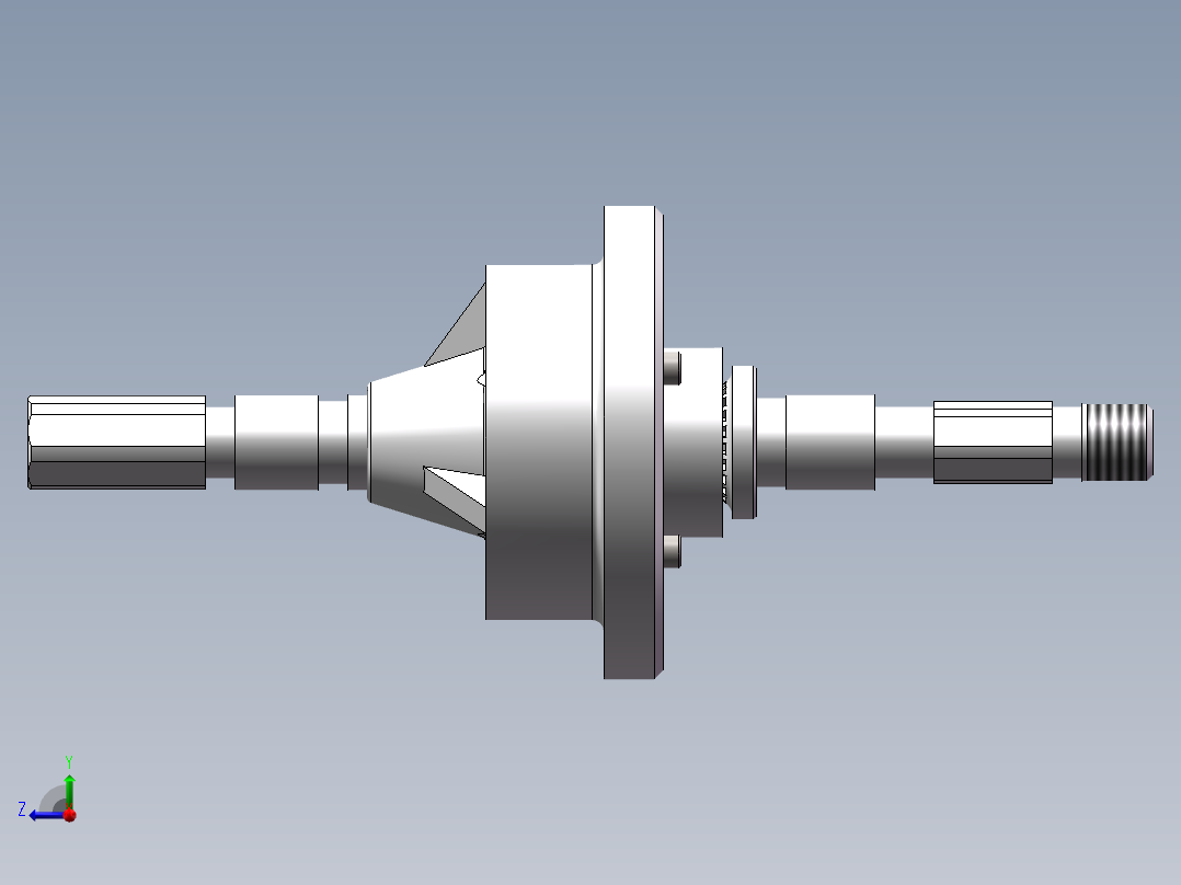 自动洗衣机行星齿轮减速器的设计【含图和文档】右视图