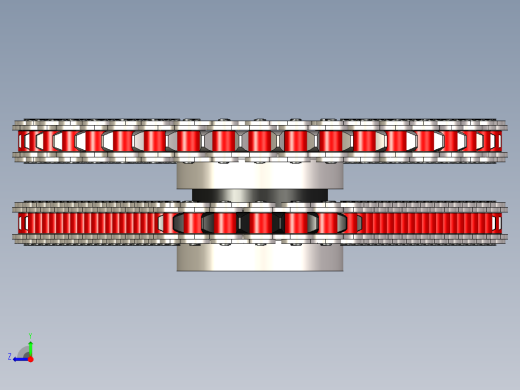 双链轮和滚子链 - ANSI 80---stp右视缩略图