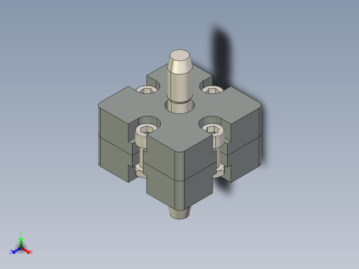 型材-BR 50X50 END CONNECTOR 3842532199正等轴测缩略图