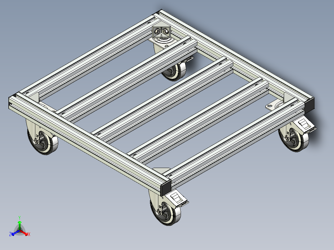 型材-KJN DOLLEY TRUCK 600DOLLY正等轴测图