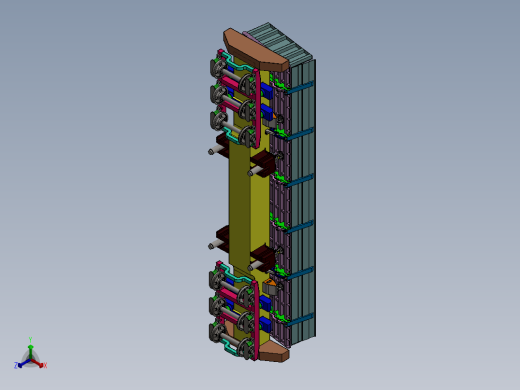 铁路散货卸载侧翻车设计含三维图二维图及说明书等资料正等轴测缩略图