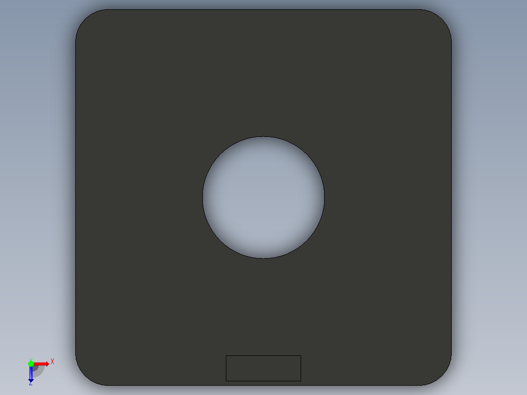 型材-BR 40X40 COVER CAP WITH HOLE KJN529045俯视图