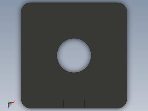 型材-BR 40X40 COVER CAP WITH HOLE KJN529045俯视缩略图
