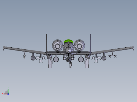 A10攻击机后视缩略图