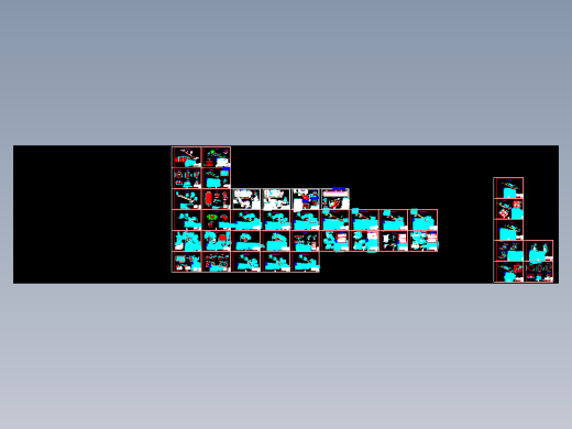 三十种生态护坡设计CAD图纸（包括空心六角块）