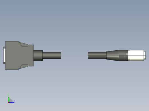 基恩士CA-CH3_10_kc图纸模型左视缩略图