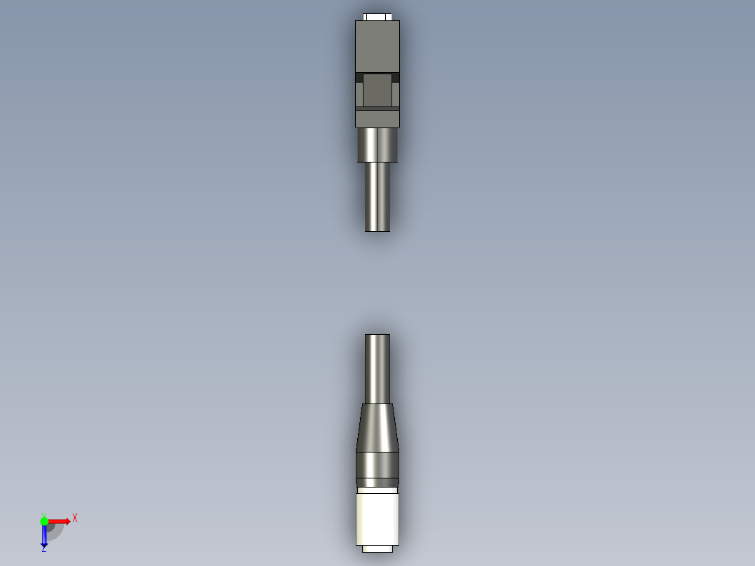 基恩士CA-CH3_10_kc图纸模型俯视图