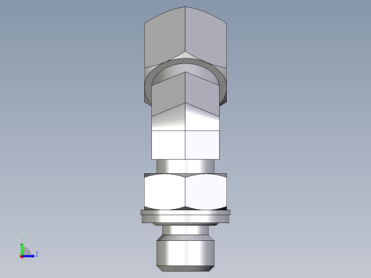 卡套式工业通用硬管接头EO_Adjustable_locknut_45_deg_elbow_VEE08LMCF左视缩略图