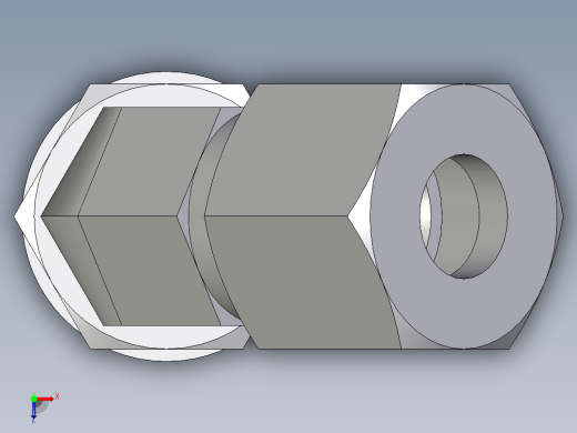 卡套式工业通用硬管接头EO_Adjustable_locknut_45_deg_elbow_VEE08LMCF俯视缩略图