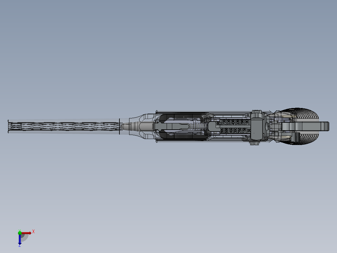 毛瑟C96军用手枪俯视图