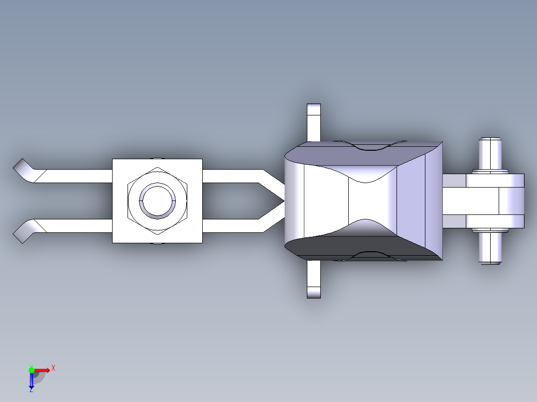 德克斯TUNKERS气缸数模T2-10_UF_TUENKERS俯视图