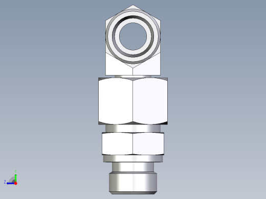 卡套式工业通用硬管接头EO_Assembled_adjustable_standpipe_branch_tee_EVT16SROMD71右视缩略图