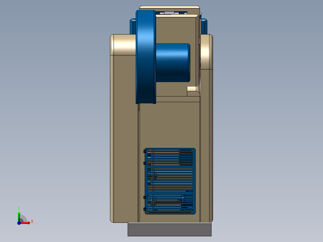 齿轮传动5轴数控冲床前视图