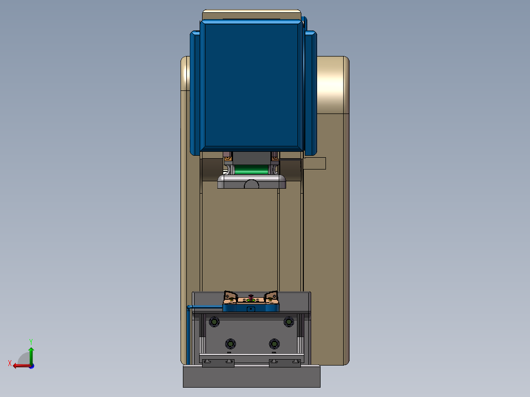 齿轮传动5轴数控冲床后视图