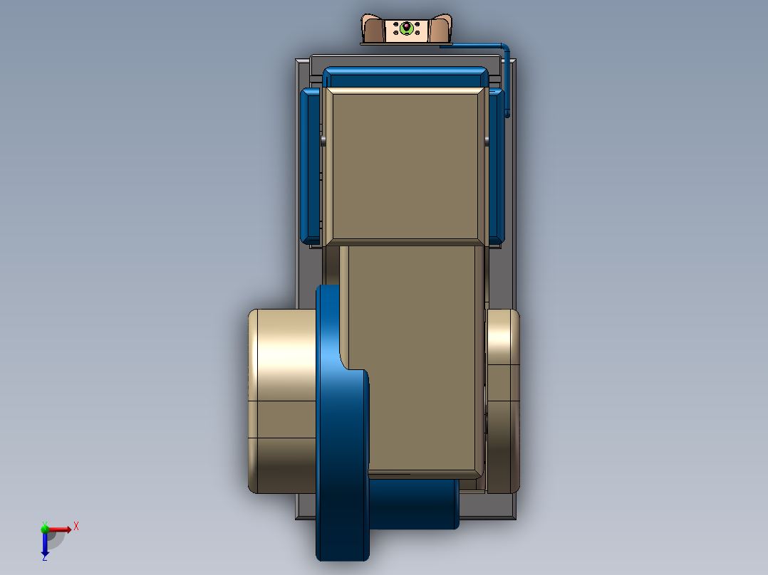 齿轮传动5轴数控冲床俯视图