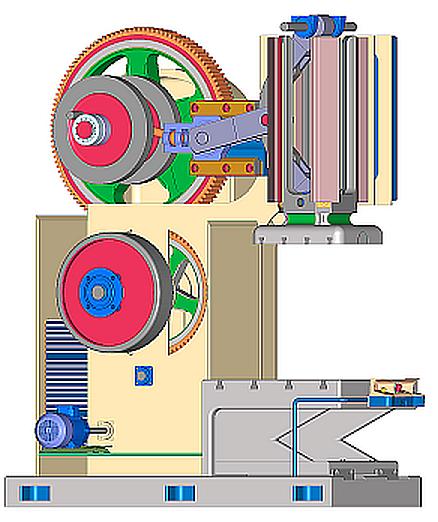 齿轮传动5轴数控冲床