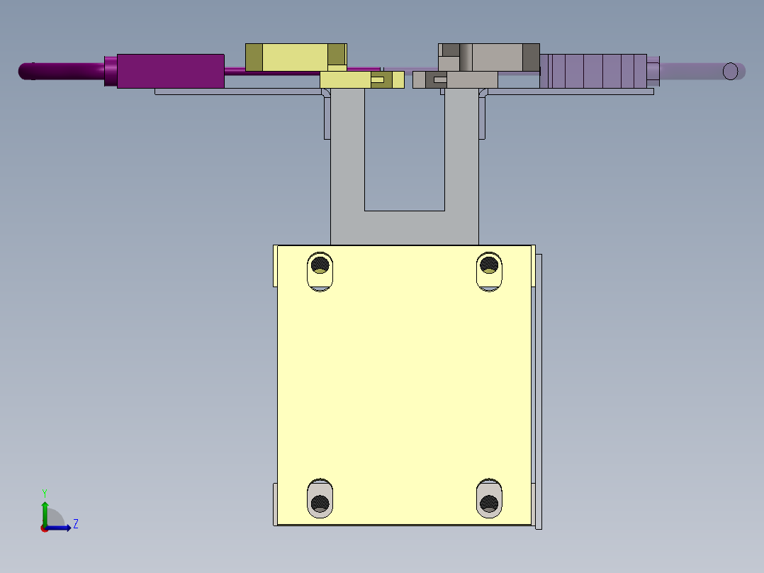 气动式散装电容成型机左视图