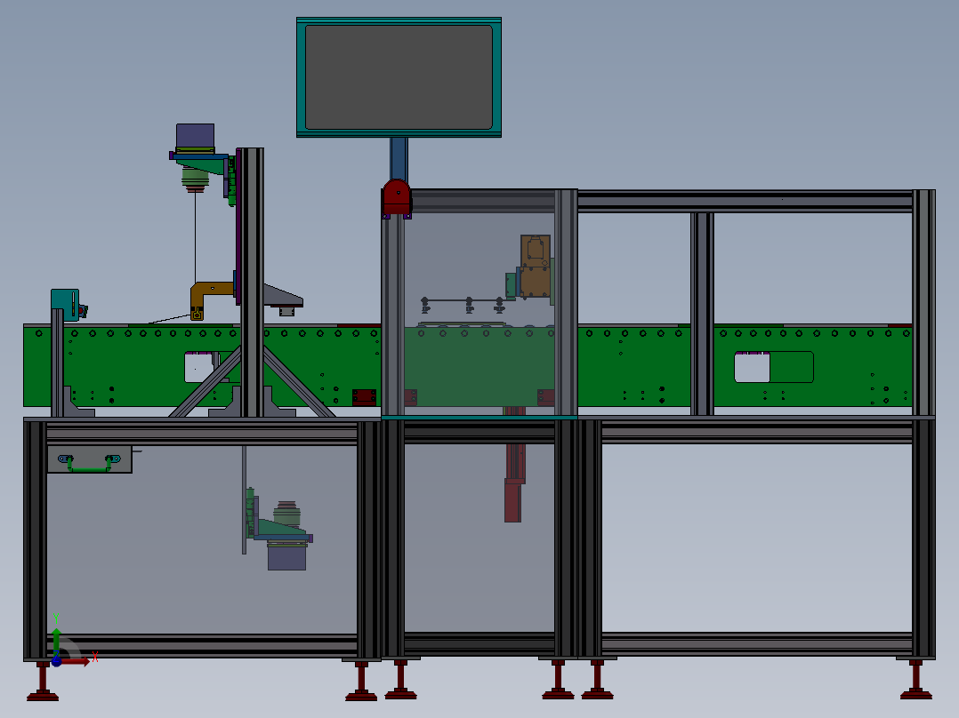 液晶面板AOI检测机sw18可编辑前视图