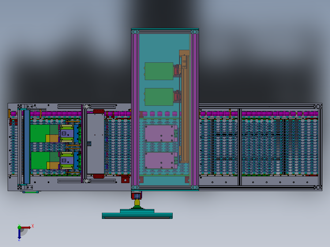 液晶面板AOI检测机sw18可编辑俯视图