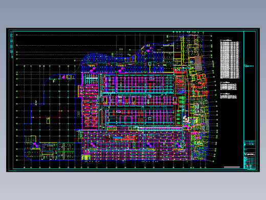 国内某大型超市照明平面设计图