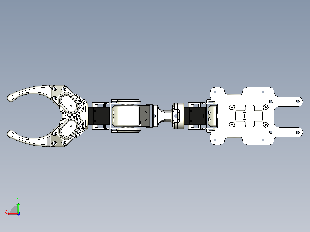 6自由度机械臂后视图