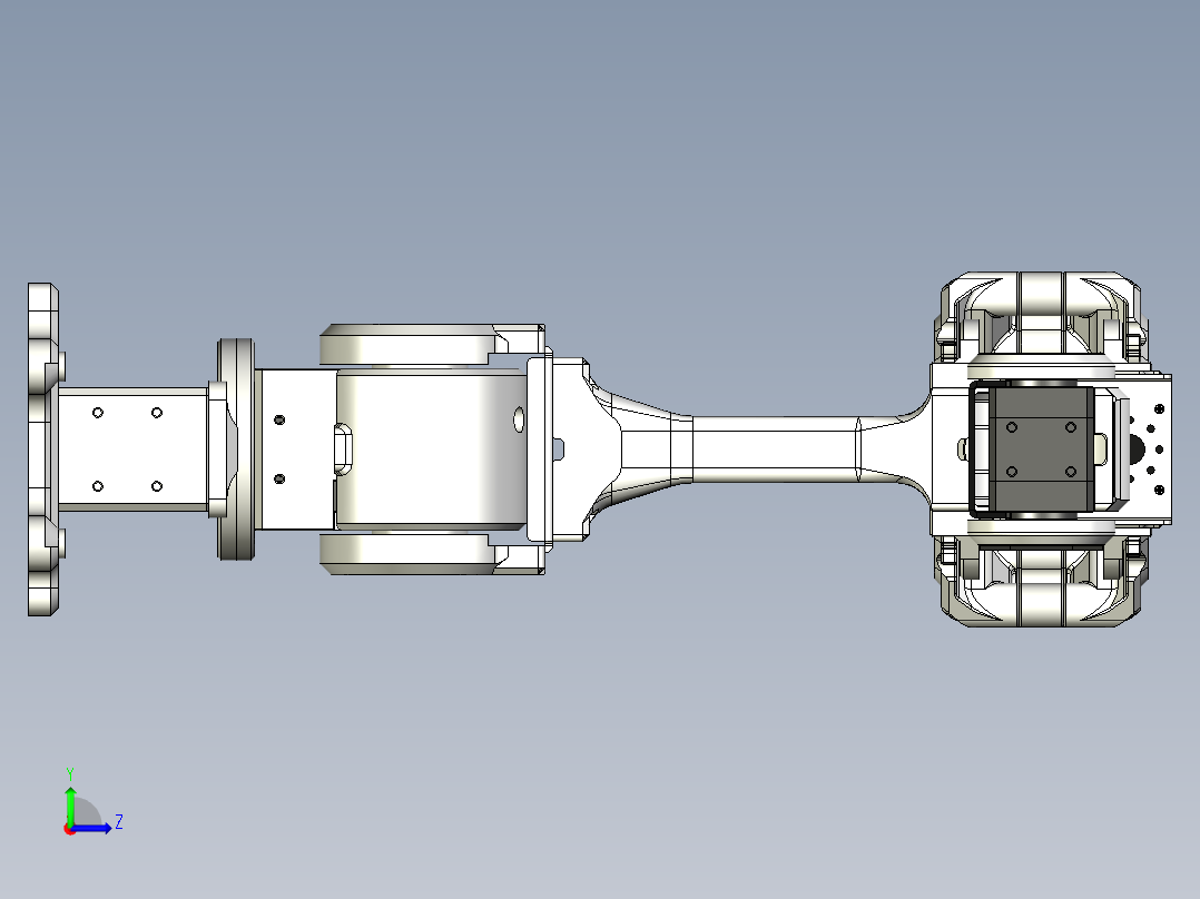 6自由度机械臂左视图
