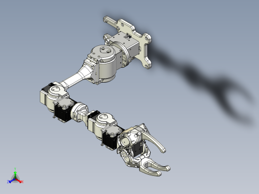 6自由度机械臂正等轴测缩略图
