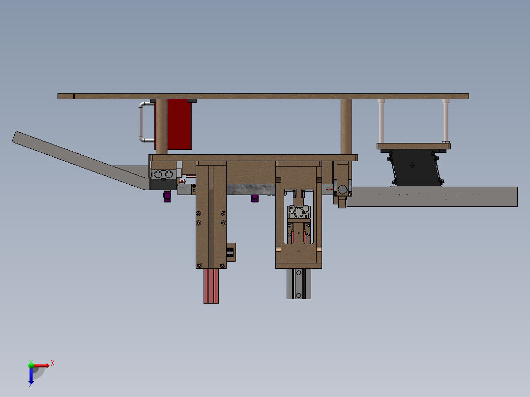网线接口自动压合设备sw17可编辑俯视图