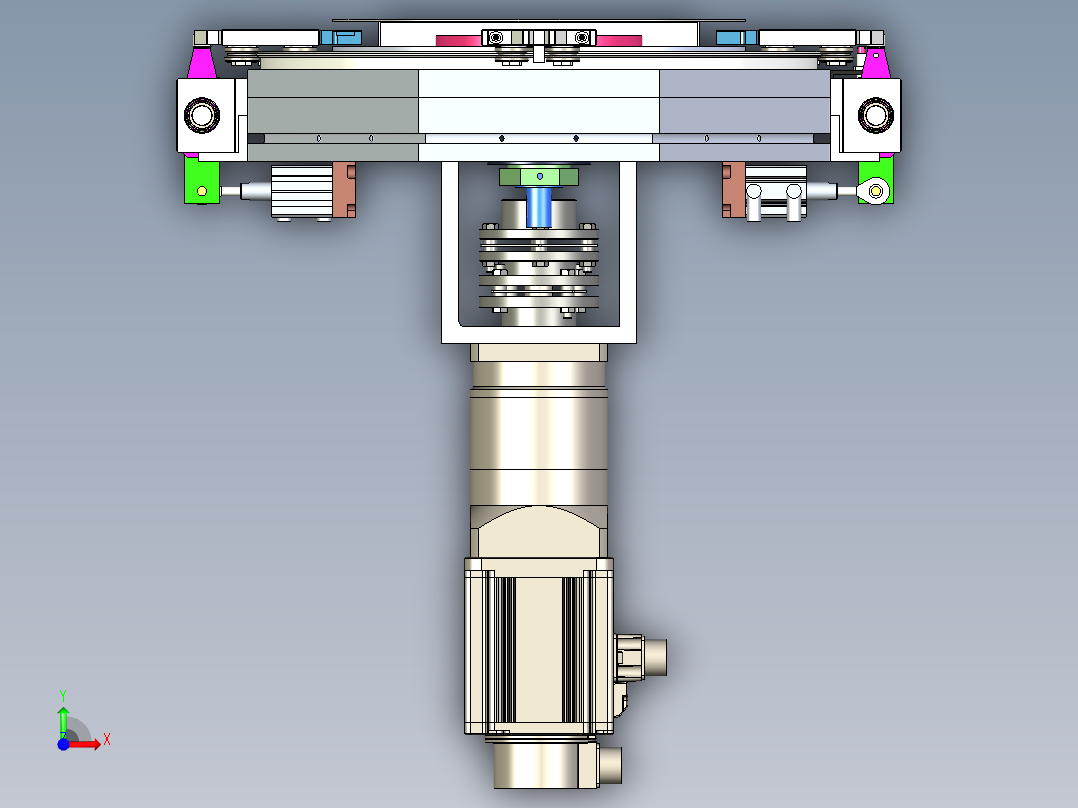 椭圆链条环形导轨输送线468宽循环线前视图
