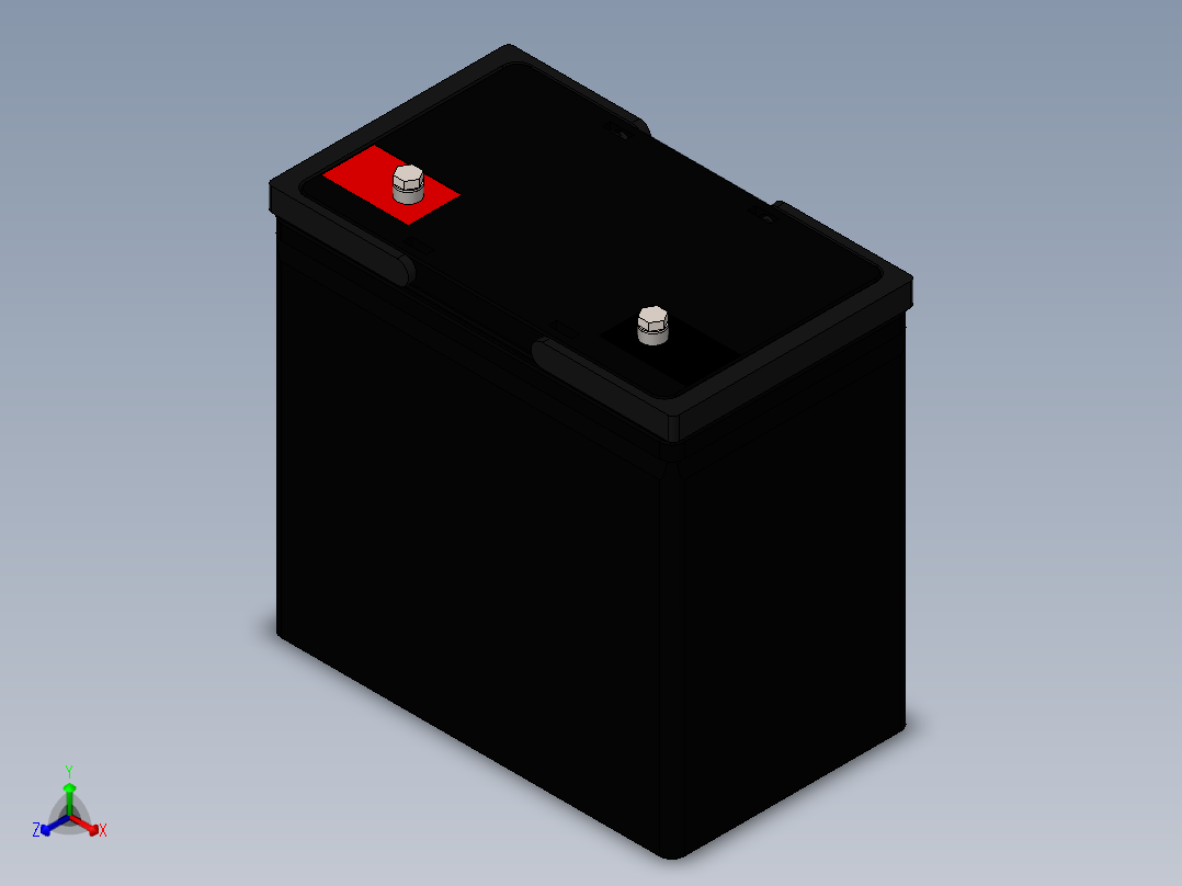 电池仓、电池(5)正等轴测图