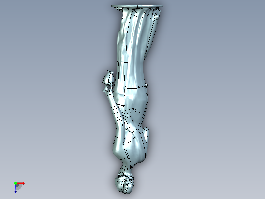 人体模型(102)俯视图