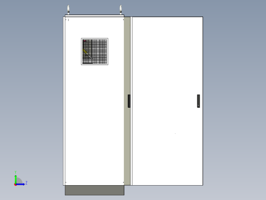三柜组装双电源刀开关plc软启动控制柜 55719左视缩略图