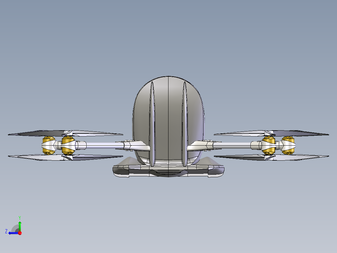 载人飞行器右视图
