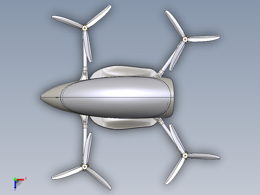 载人飞行器俯视图