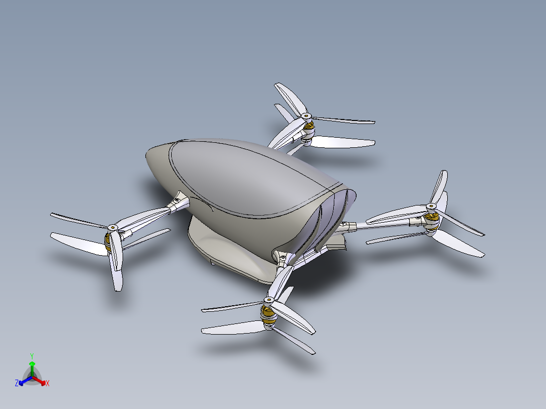 载人飞行器正等轴测图
