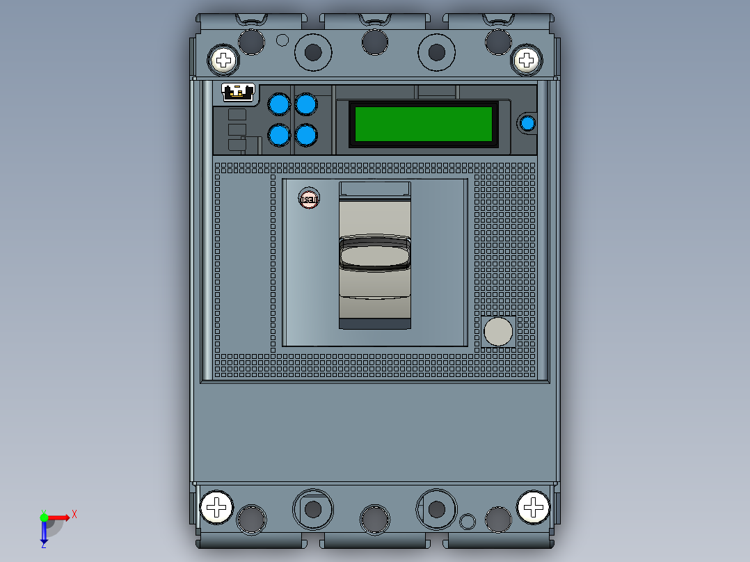 ABB MCCB SACE Tmax XT2 Ekip 电子脱扣单元俯视图