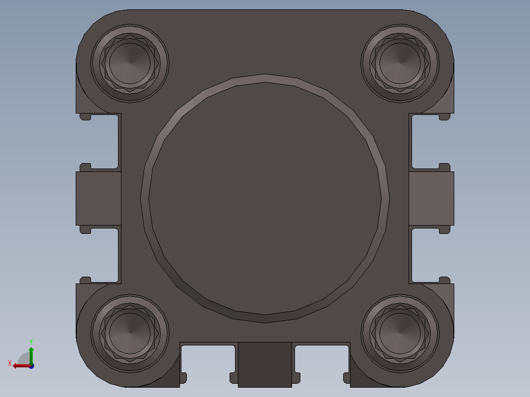 气缸直径 32x100后视图