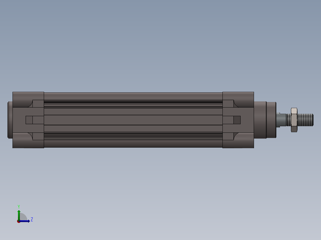 气缸直径 32x100左视图