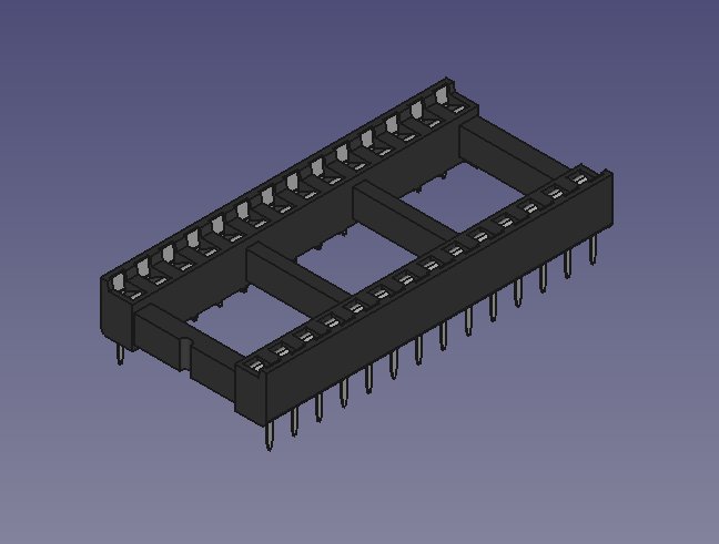 DIP28W 带IC插座