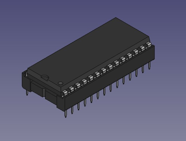 DIP28W 带IC插座