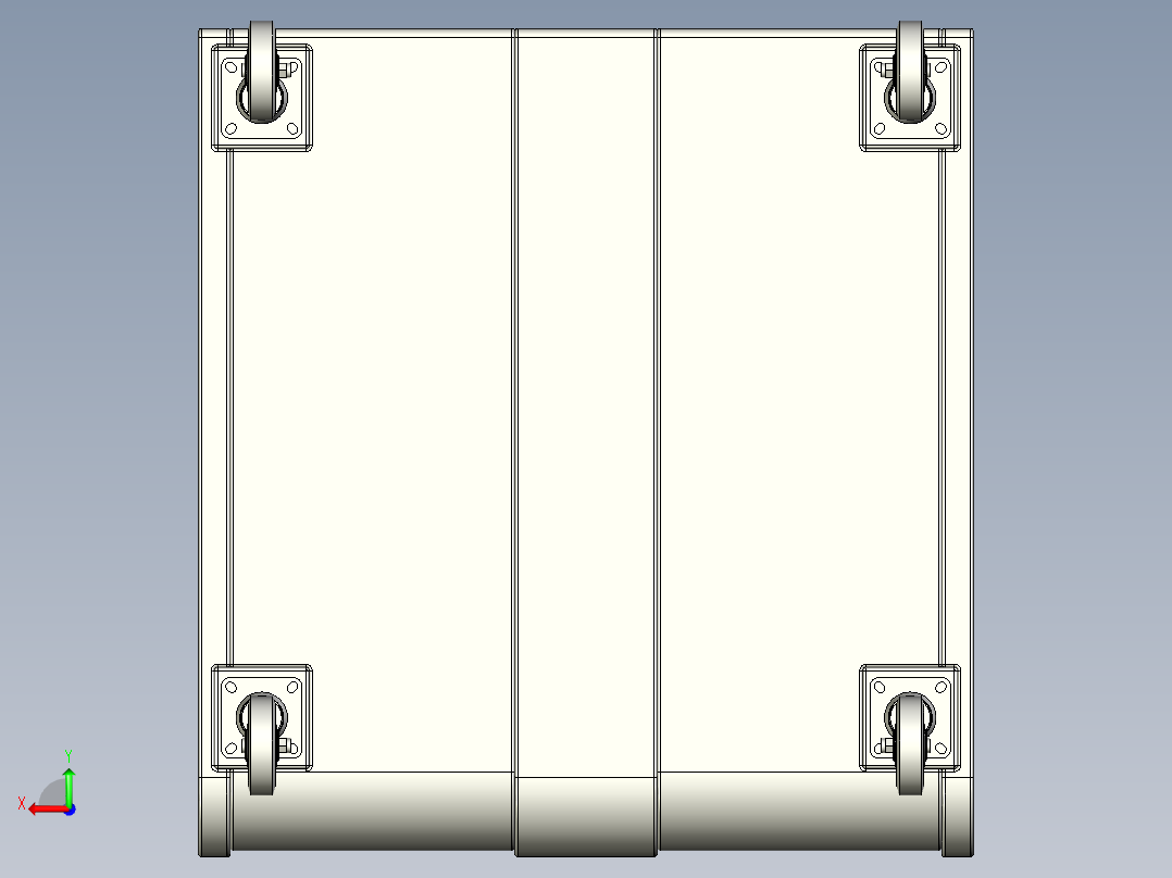 双瓶灭火装置后视图